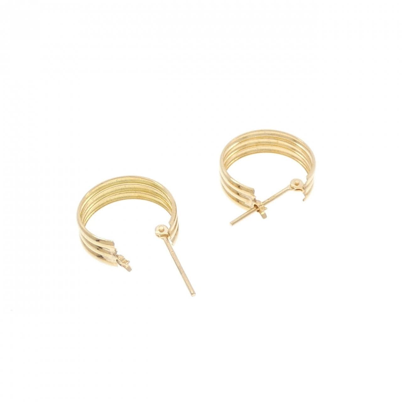 【新品】K18YG フープ ピアス