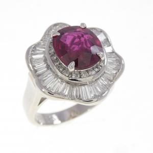 PT900 ルビー リング 1.91CT