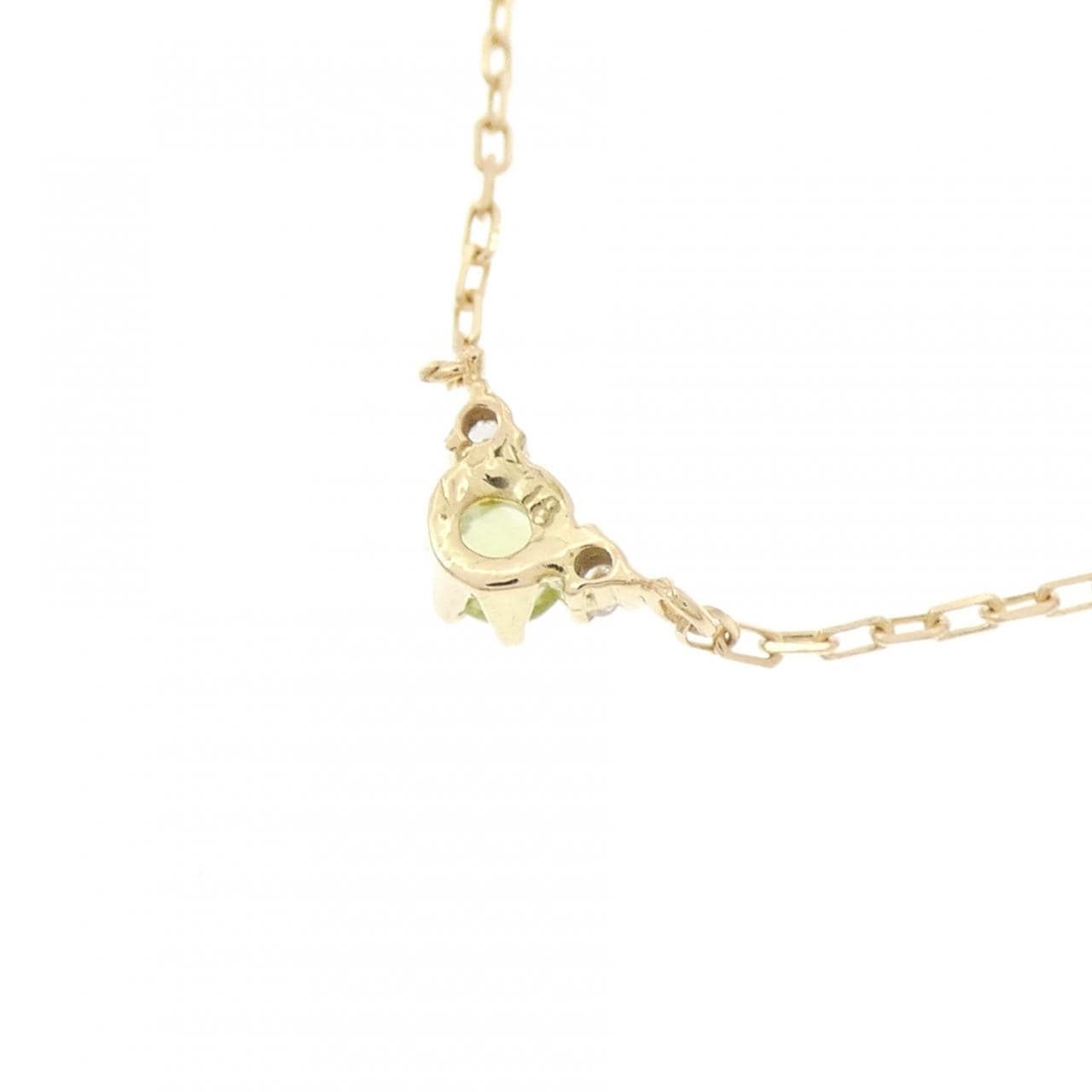 K18YG ペリドット ネックレス