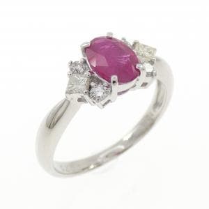 PT900 ルビー リング 0.87CT