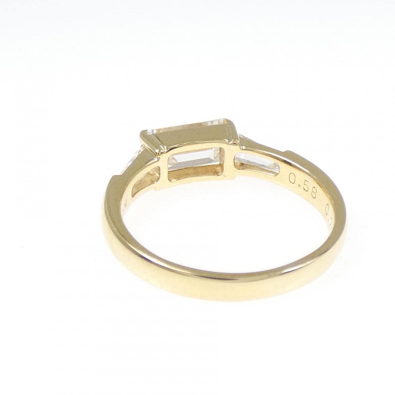 K18YG ダイヤモンド ピンキー リング 0.58CT