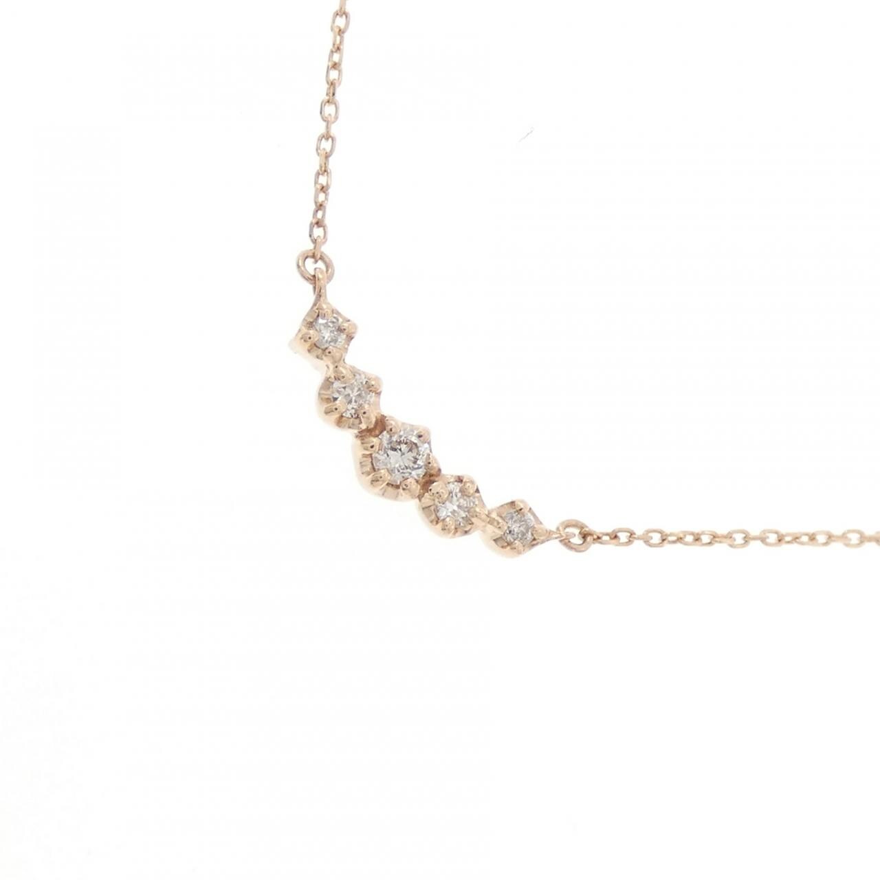 K10PG ダイヤモンド ネックレス 0.06CT