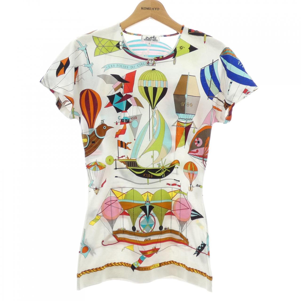 【ヴィンテージ】エルメス HERMES LES FOLIES DU CIEL Tシャツ