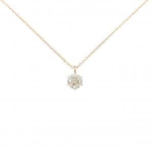 K18PG ソリティア ダイヤモンド ネックレス 0.30CT