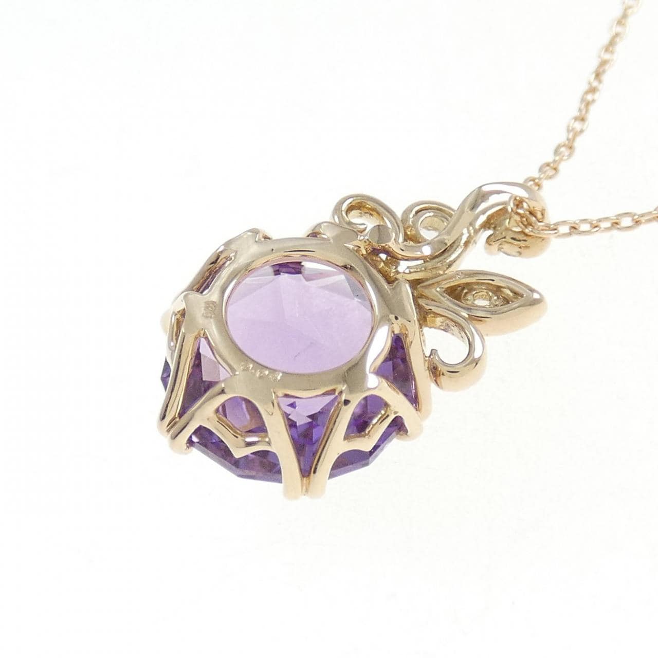 K18PG amethyst necklace