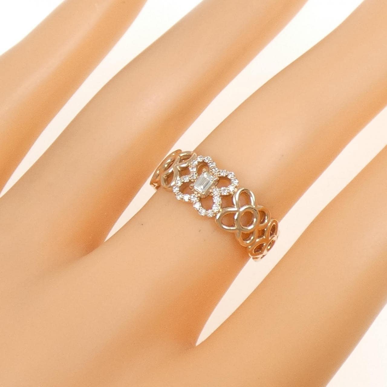 【新品】K18PG ダイヤモンド リング 0.15CT