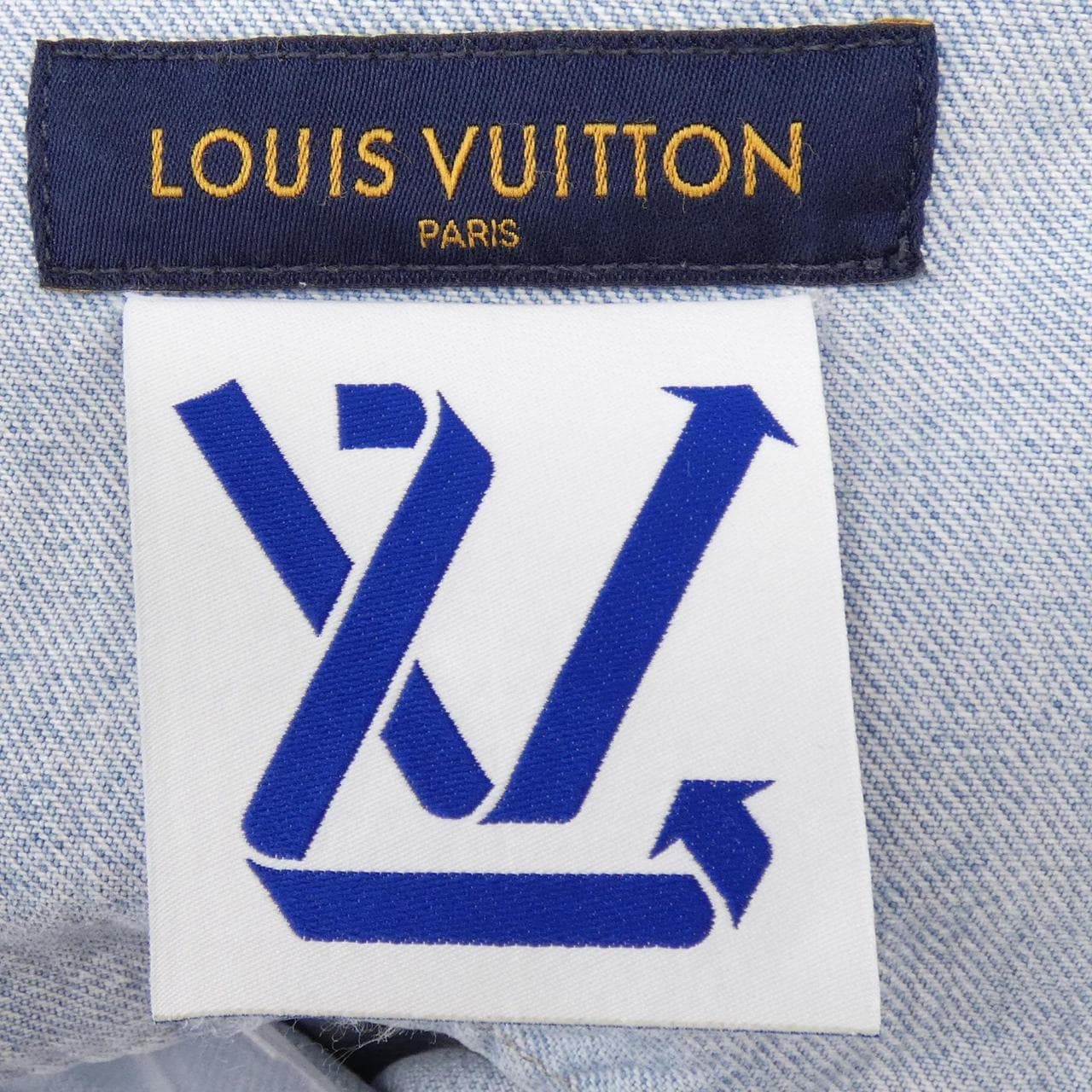 ルイヴィトン LOUIS VUITTON デニムショートスリーブシャツ HLS50WEU6 S／Sシャツ