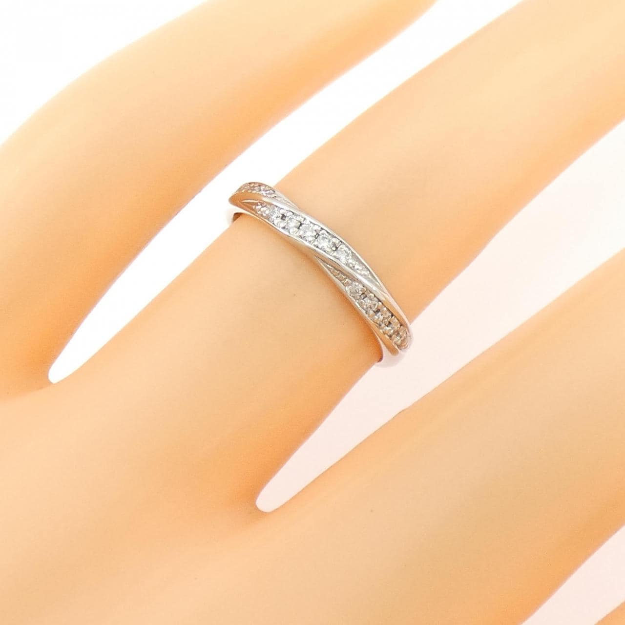 PT950 ダイヤモンド リング 0.09CT