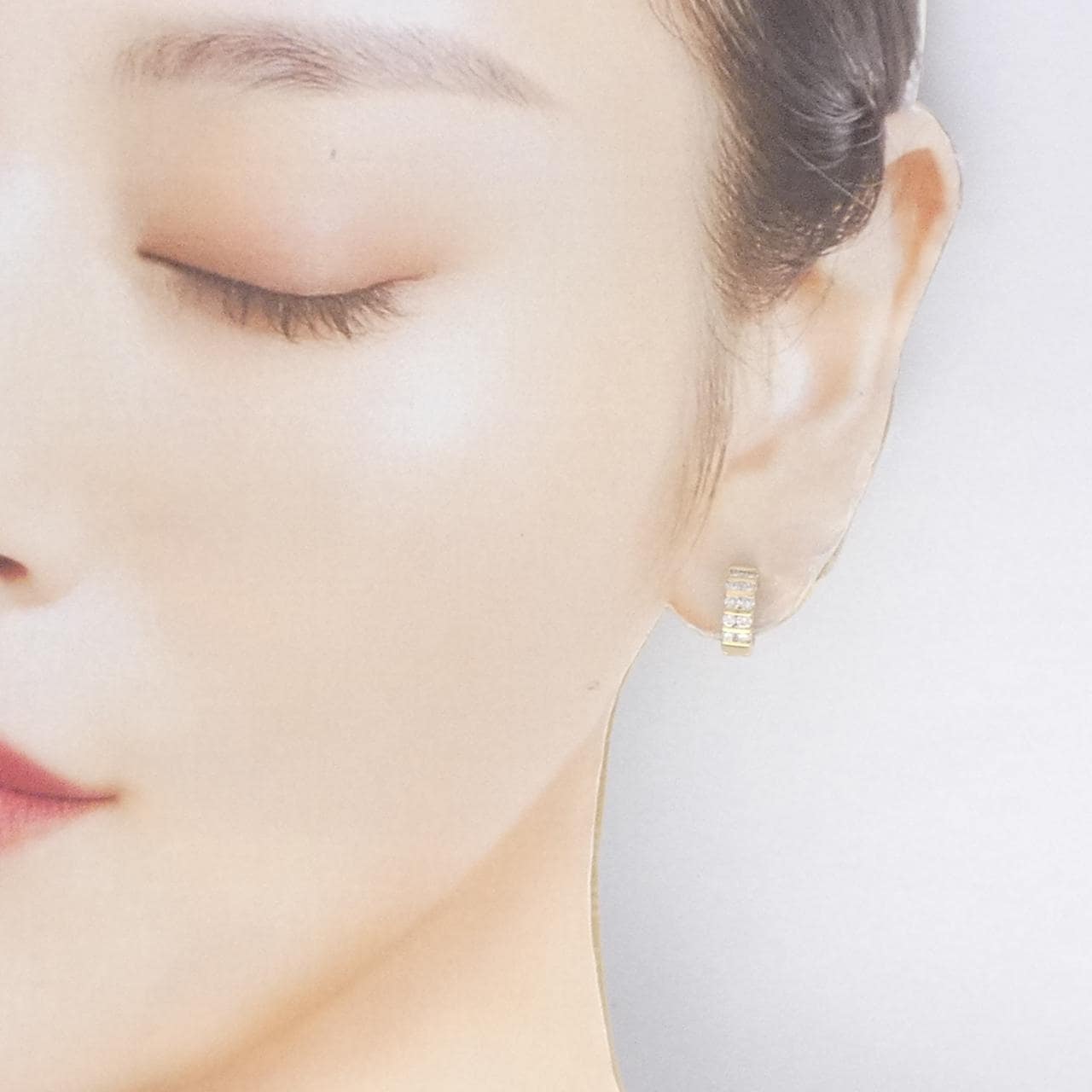 750YG/750WG ダイヤモンド ピアス