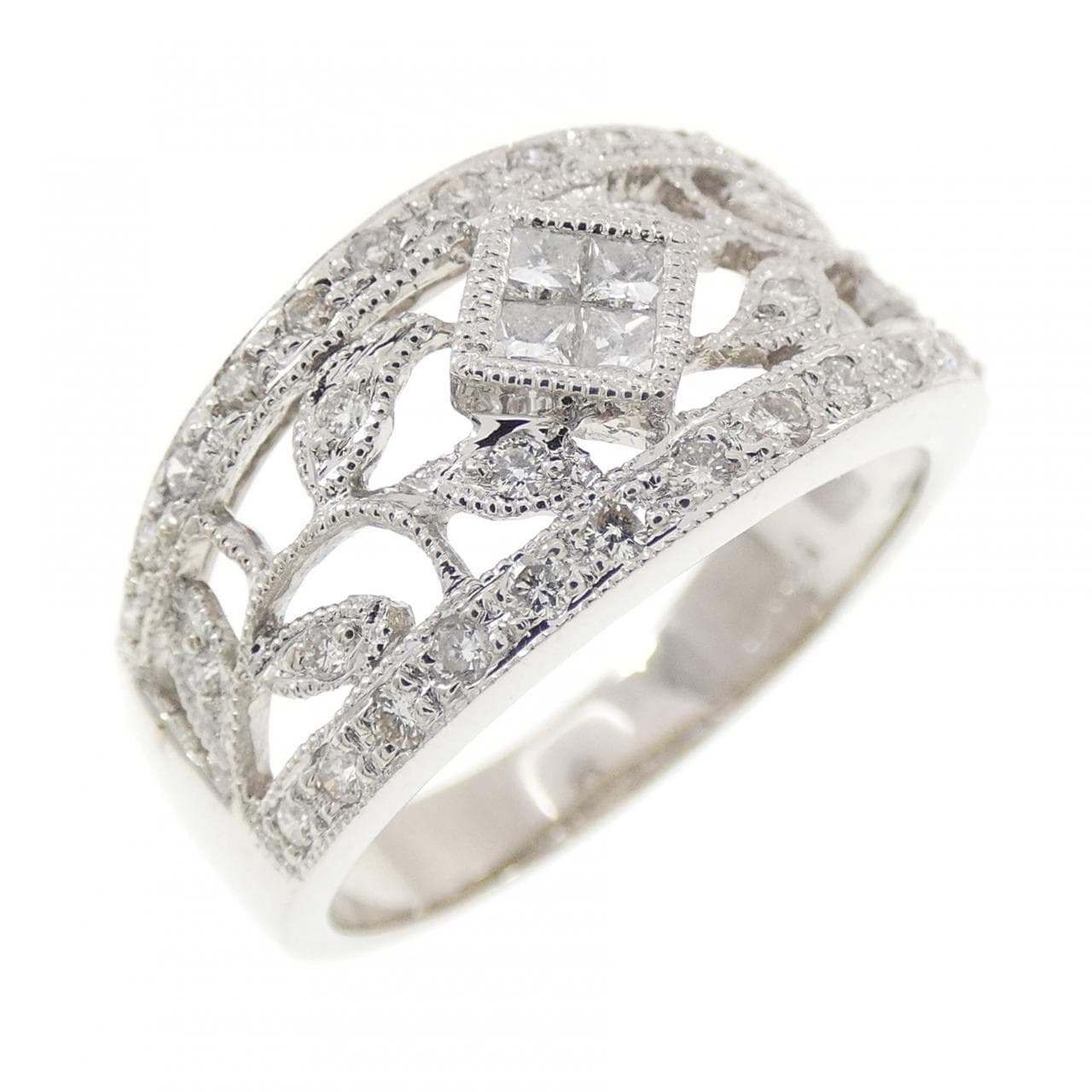 K18WG ダイヤモンド リング 0.41CT