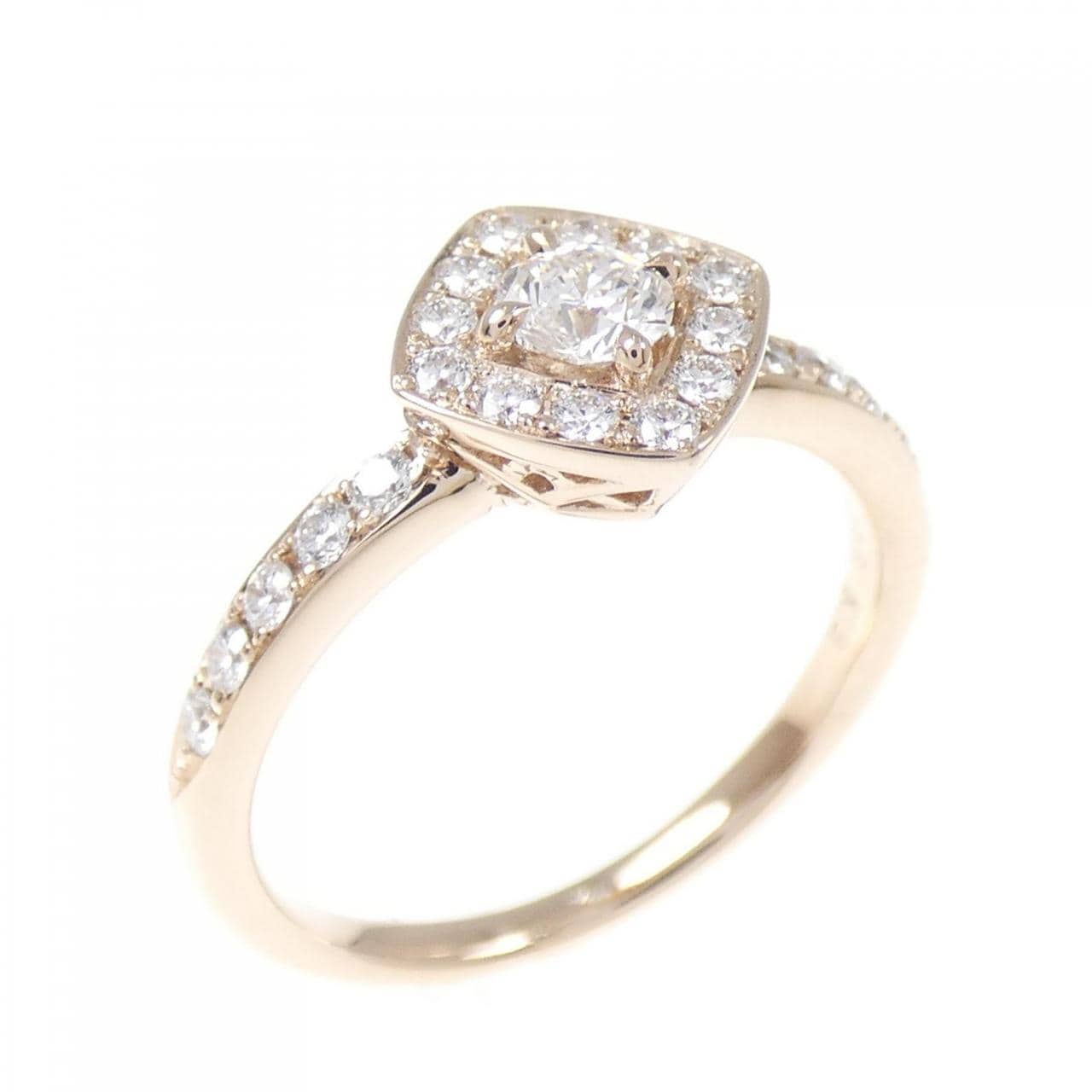 K18PG ダイヤモンド リング 0.142CT