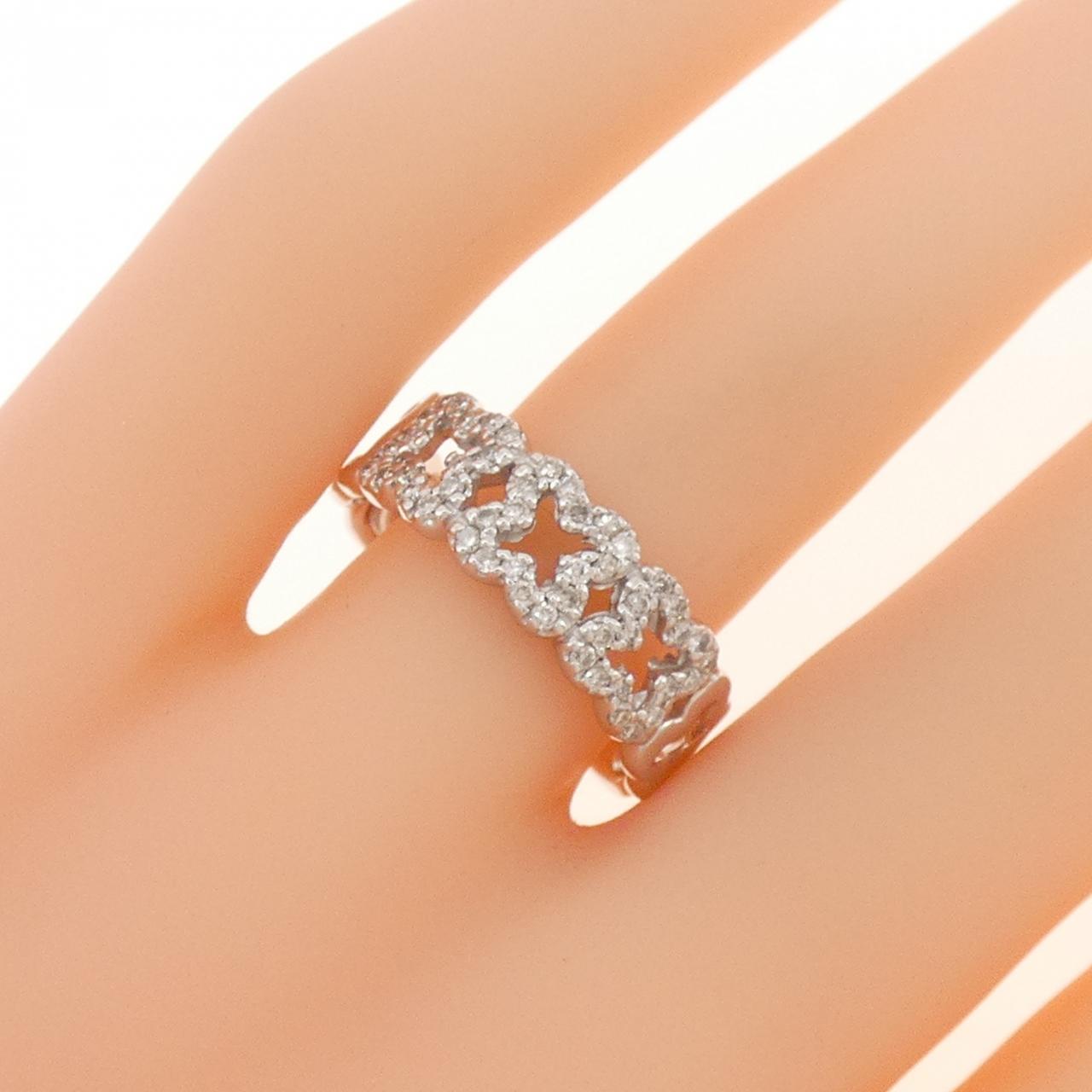 K18WG ダイヤモンド リング 0.32CT