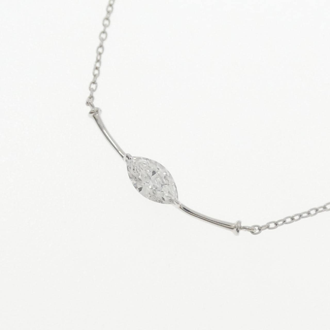 K18WG ダイヤモンド ネックレス 0.15CT