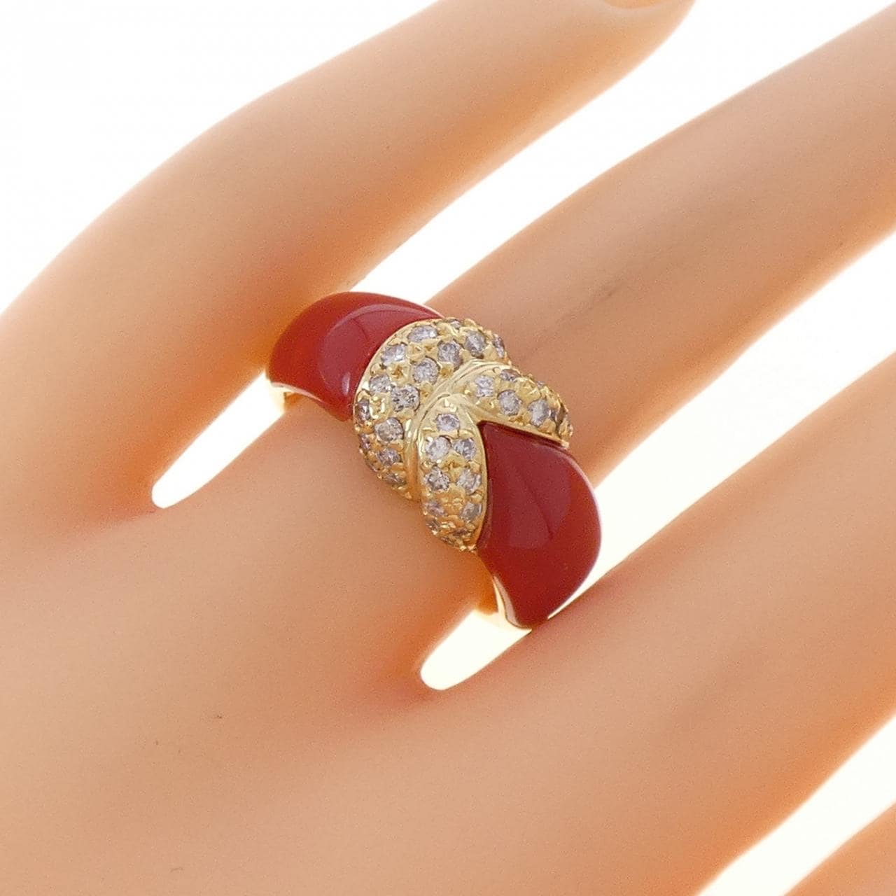 K18YG サンゴ リング