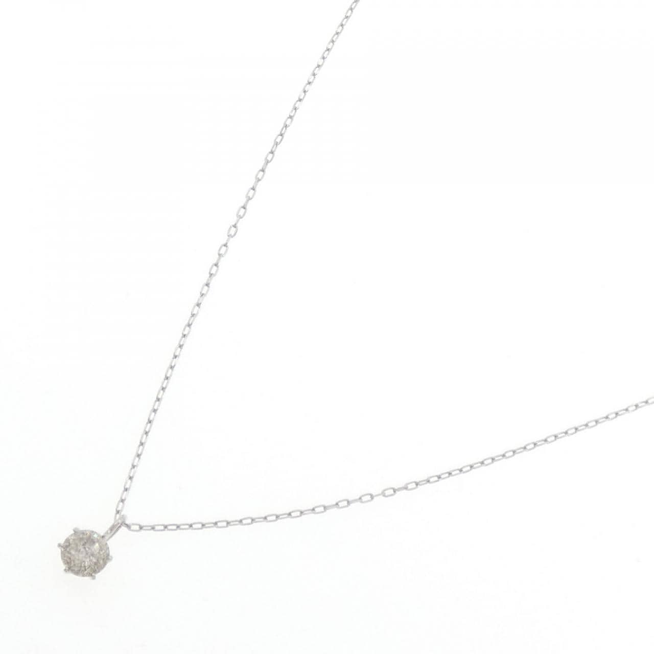 PT900/PT850 ソリティア ダイヤモンド ネックレス 0.45CT