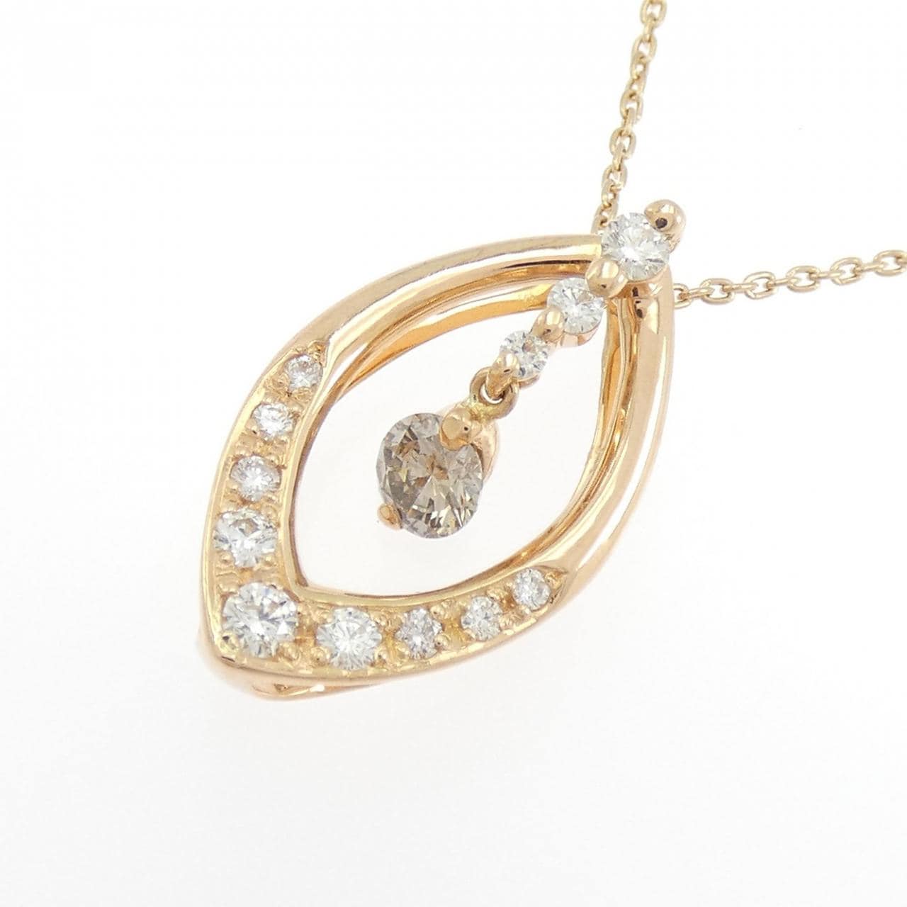 K18PG ダイヤモンド ネックレス 0.25CT