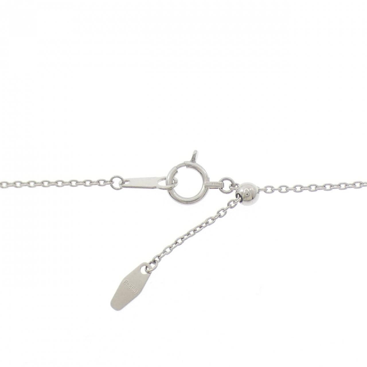 PT900/K18YG/PT850 黒蝶パール ネックレス 13.4mm