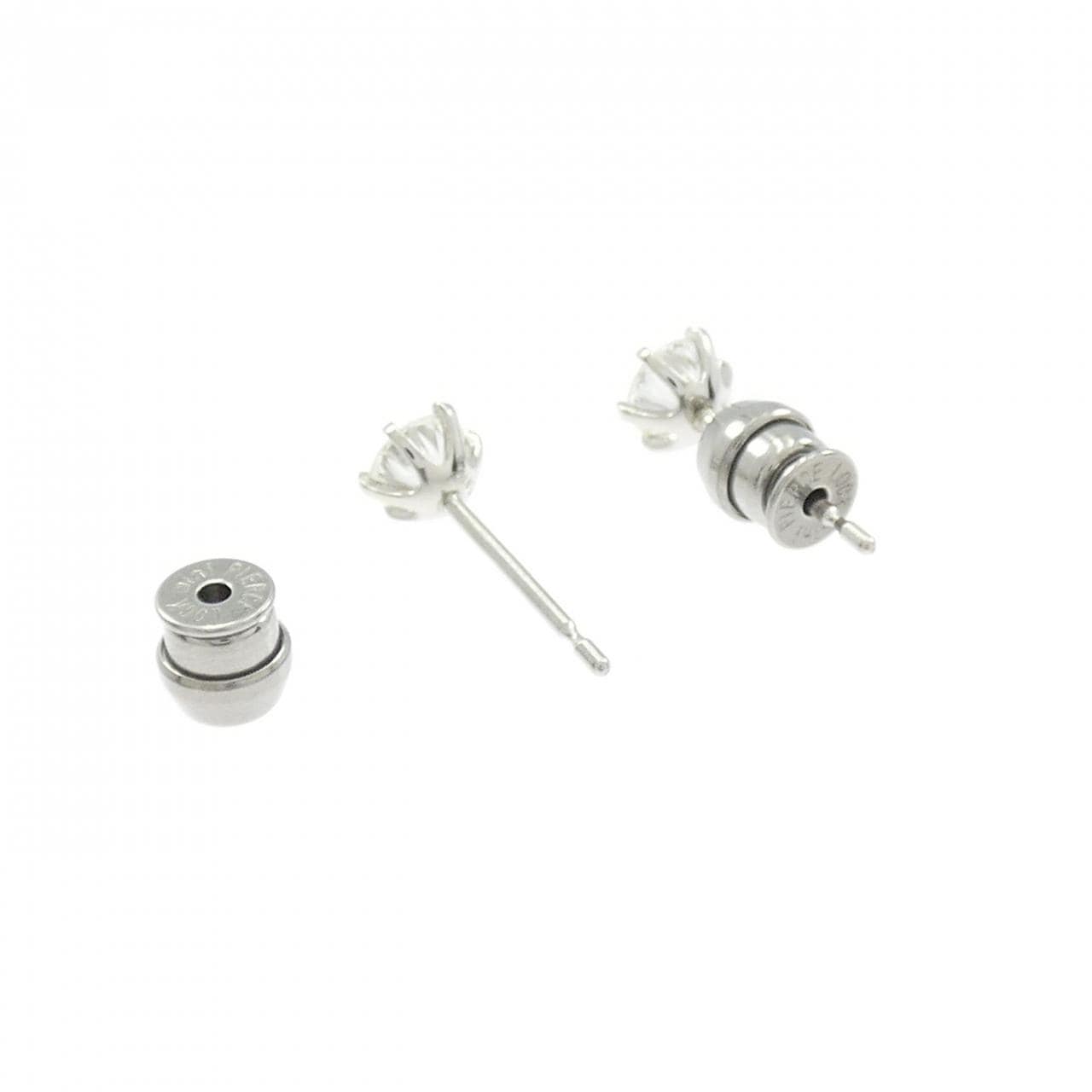 【リメイク】PT900/ST ダイヤモンド ピアス 0.312CT 0.316CT F-G VS1 VG-GOOD