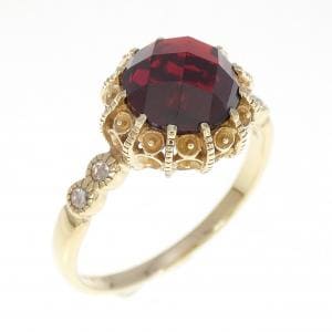 K14YG ガーネット リング 2.05CT