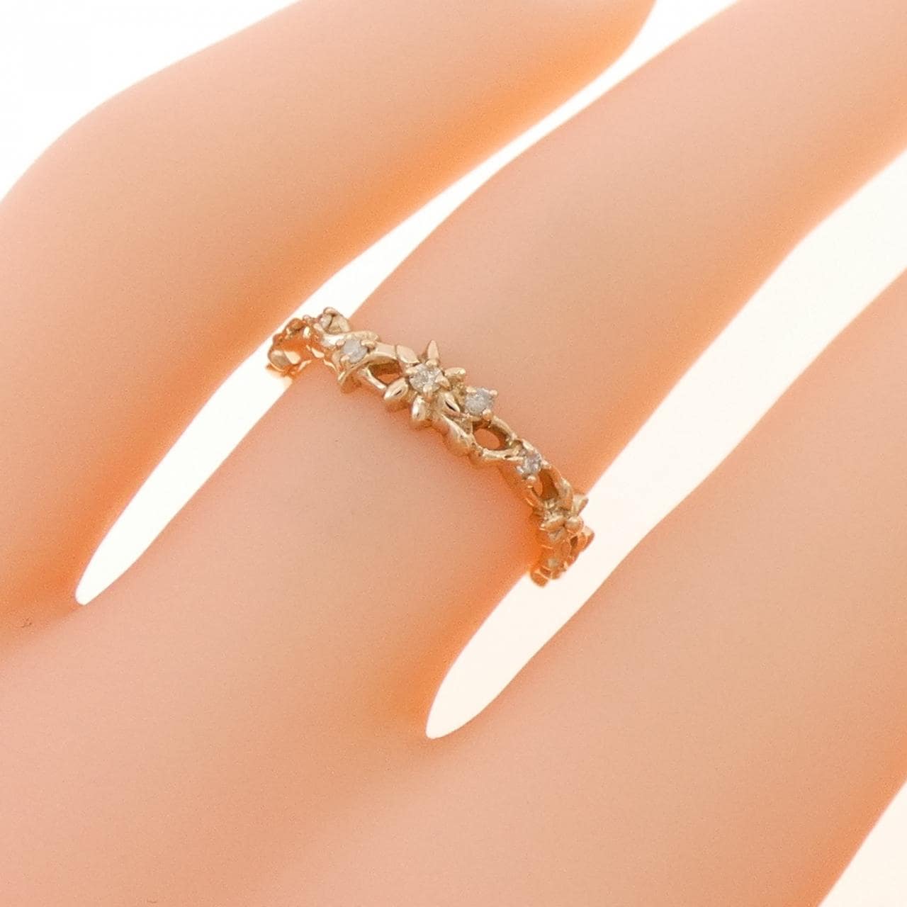 アガット ダイヤモンド リング 0.05CT