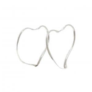 ティファニー オープン ハート フープ ピアス