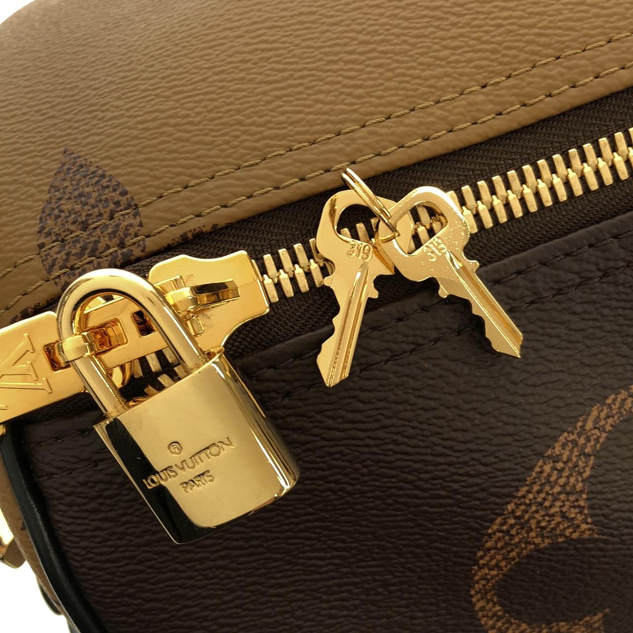 ルイヴィトン モノグラム ジャイアント リバース キーポル バンドリエール 45cm M47211 ボストンバッグ