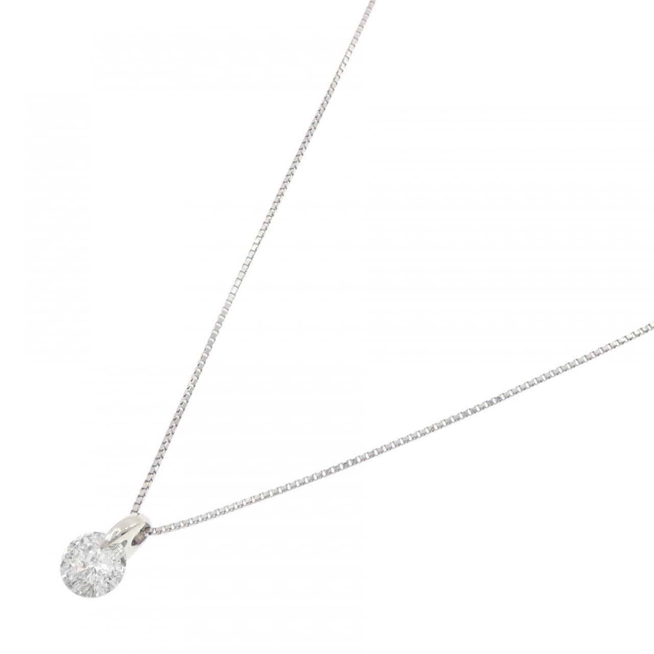 PT900/PT850 ソリティア ダイヤモンド ネックレス 1.003CT