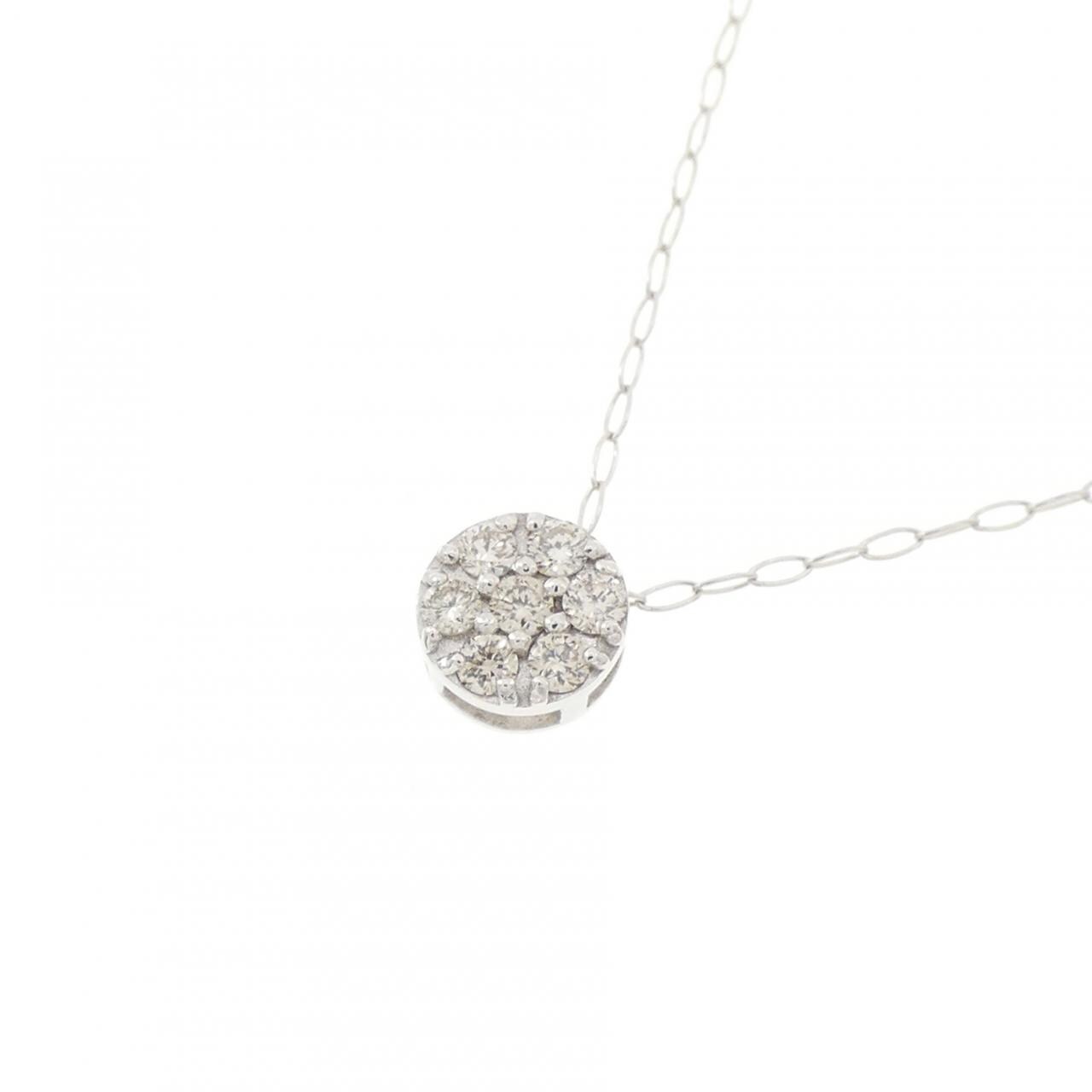 K10WG ダイヤモンド ネックレス 0.10CT