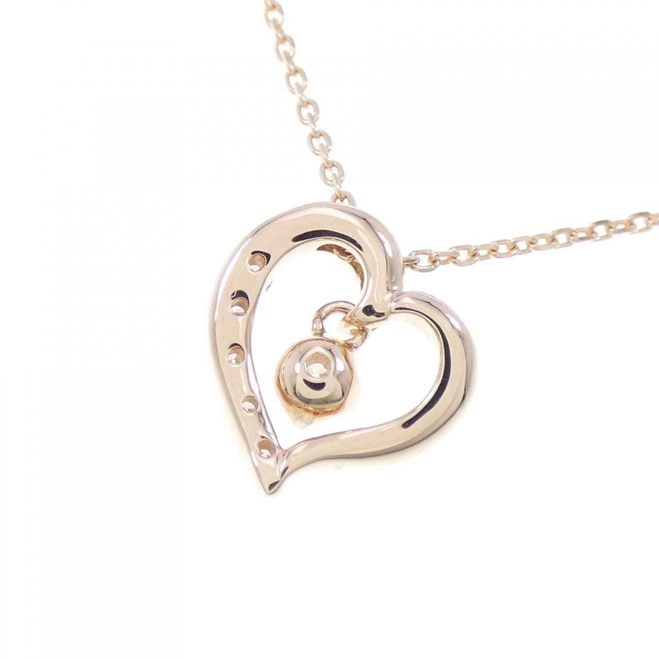 4゜C heart Diamond necklace