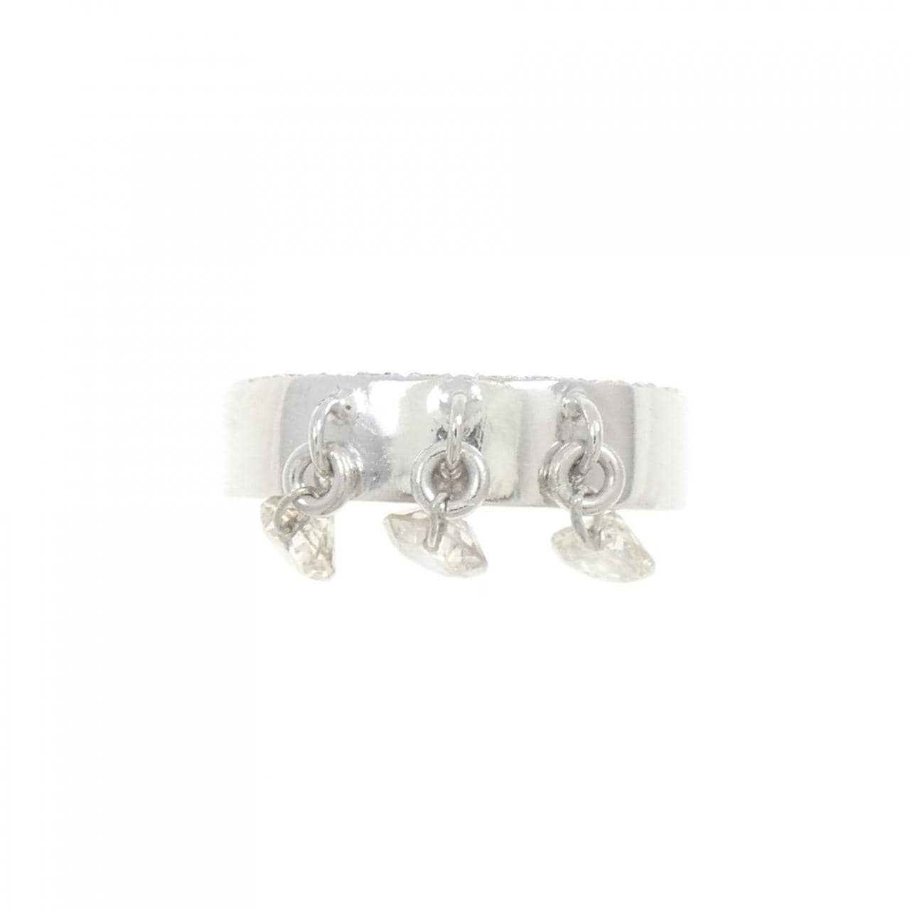K18WG ダイヤモンド ピンキー リング 0.50CT