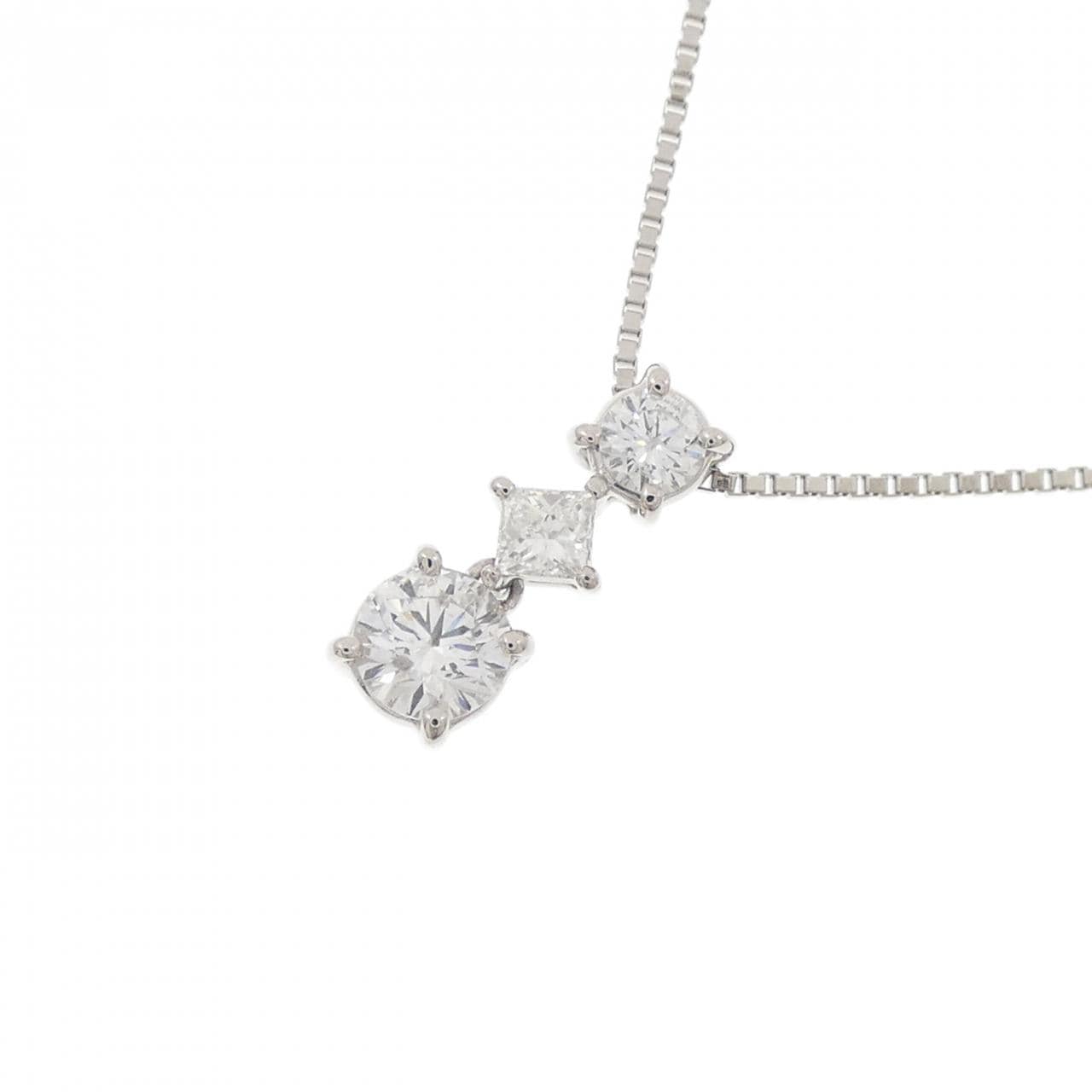 PT900/PT850 ダイヤモンド ネックレス 0.322CT