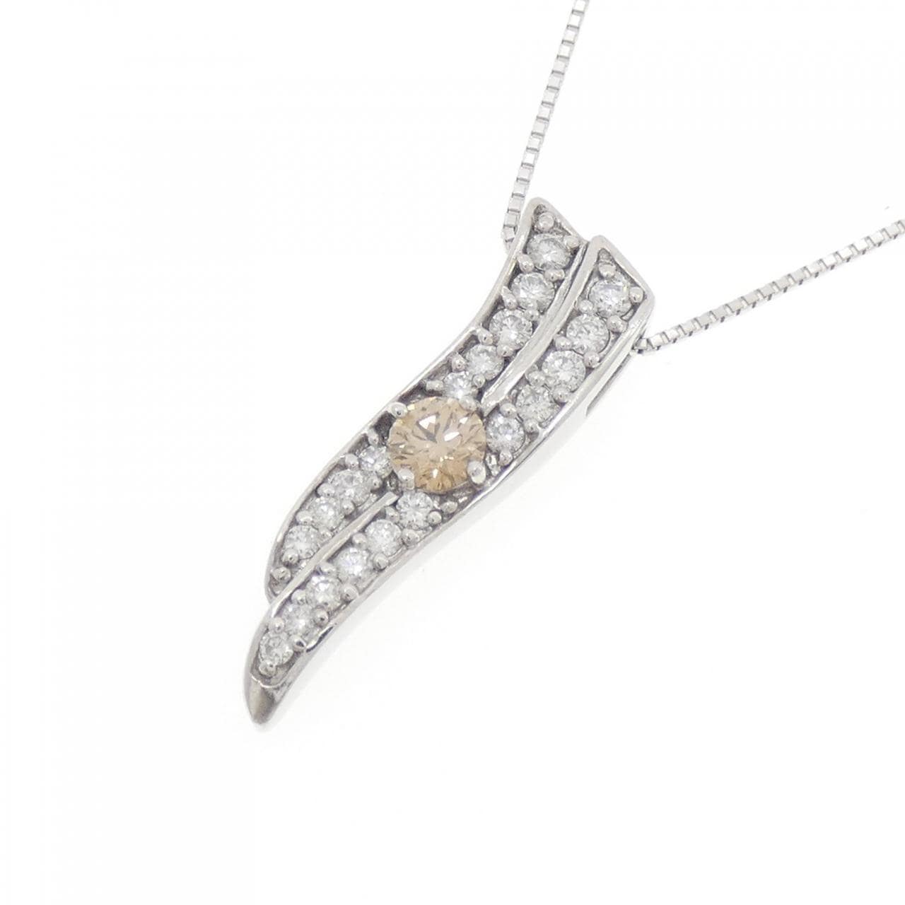 K18WG ダイヤモンド ネックレス 0.50CT