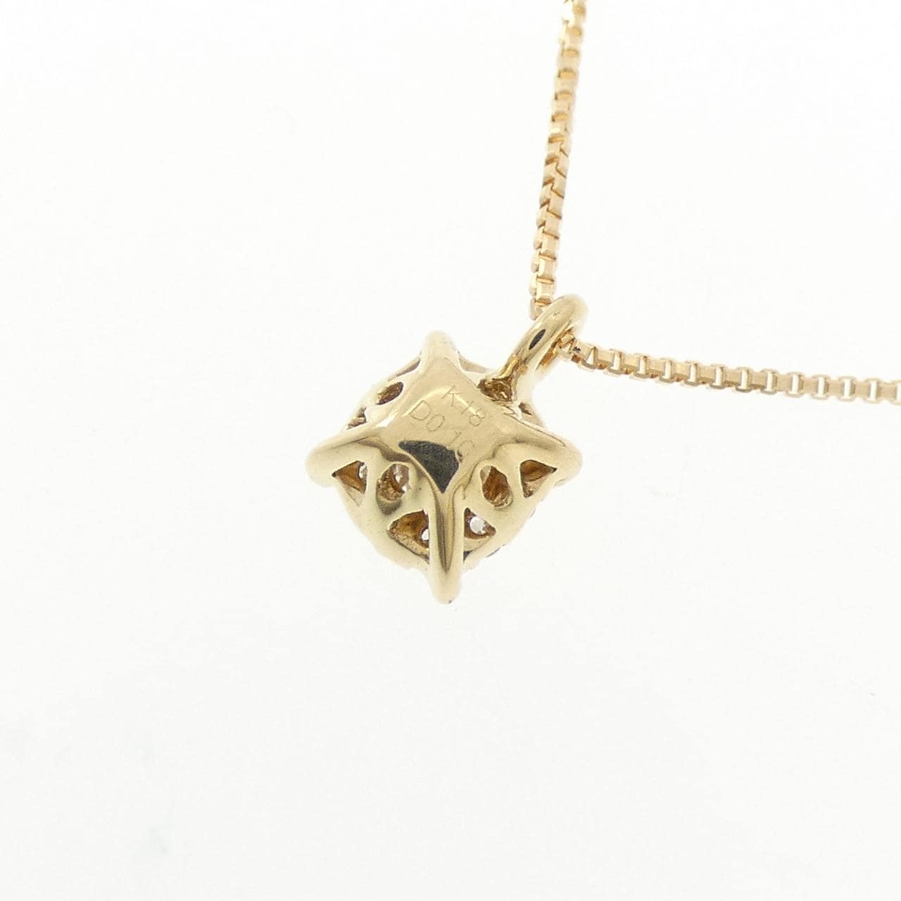 K18YG ダイヤモンド ネックレス 0.10CT