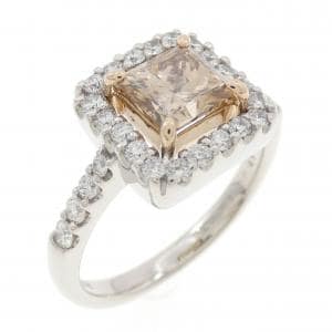 PT900/K18PG ダイヤモンド リング 1.057CT