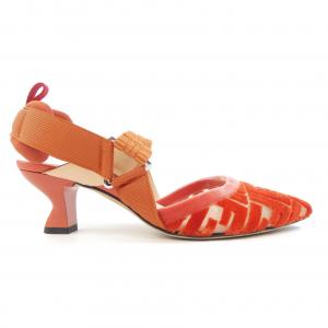 フェンディ FENDI コリブリ　スリングバック パンプス