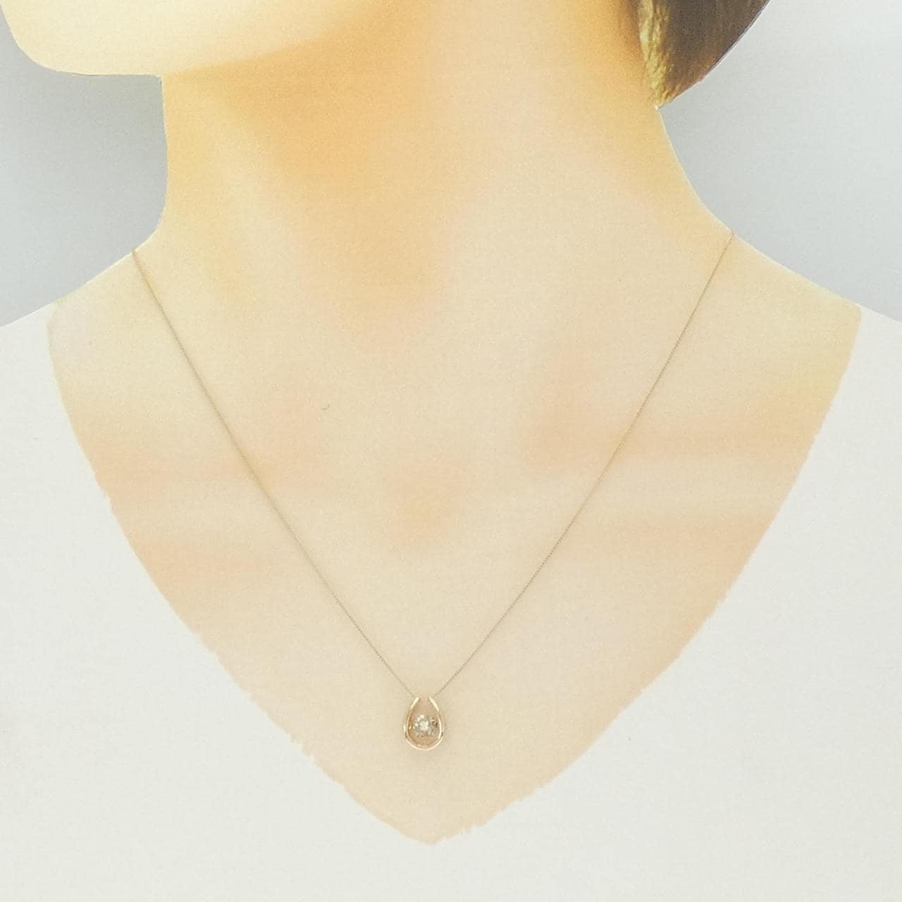 K18PG ダイヤモンド ネックレス 0.50CT
