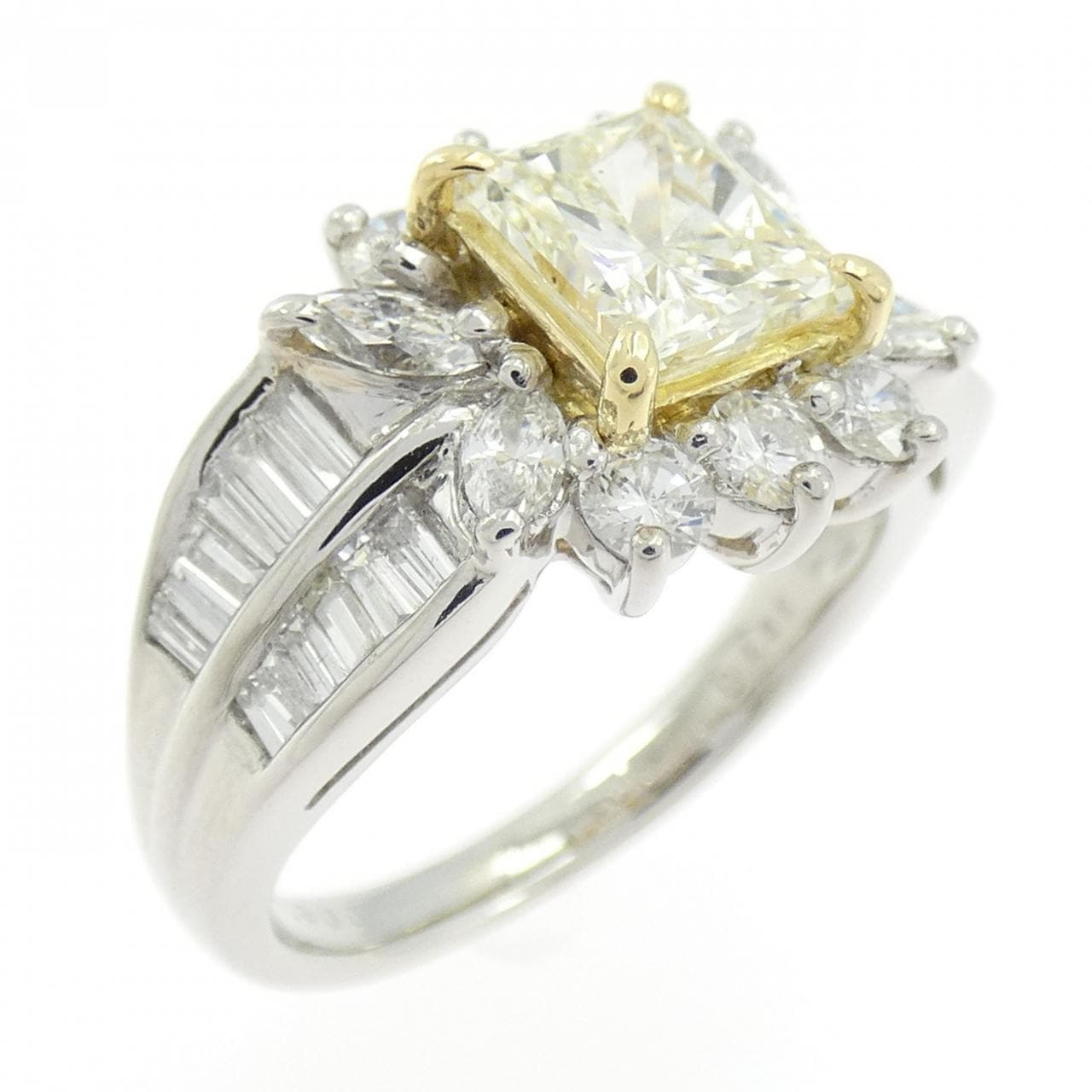 PT900/K18YG ダイヤモンド リング 1.300CT