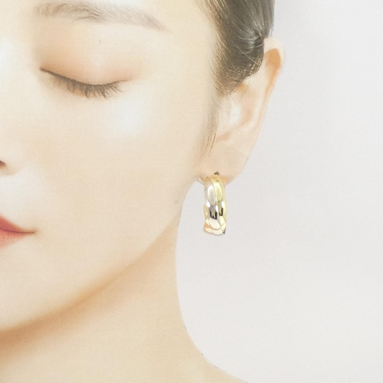 750スリーカラー/K18YG ピアス