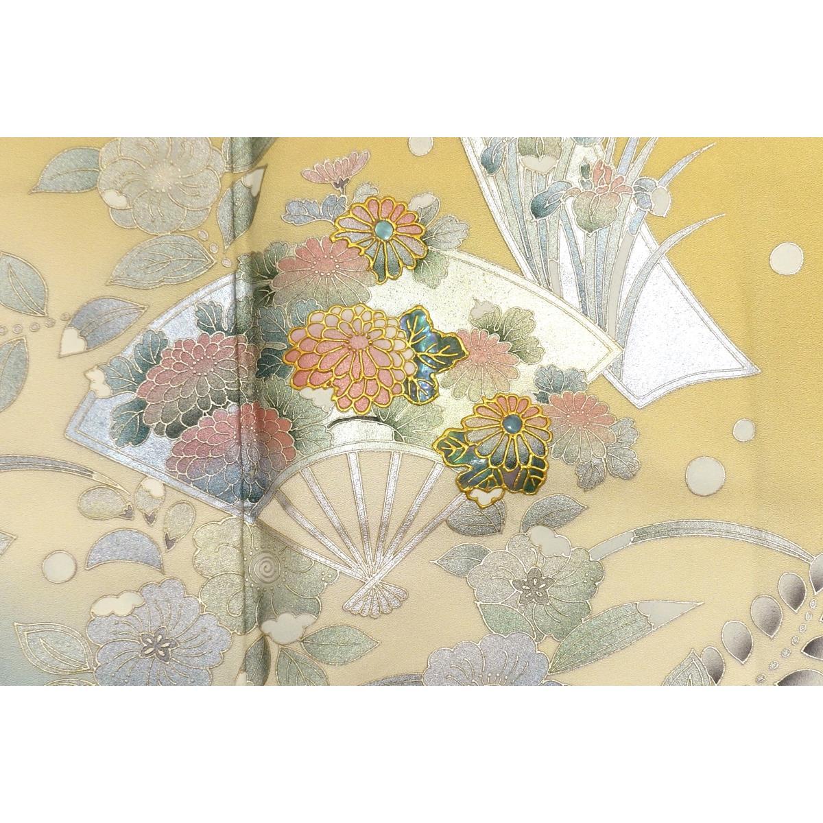 Homongi, gold-painted, blur-dyed, with mother-of-pearl
