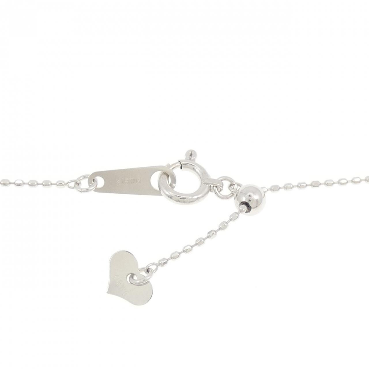 K18WG ダイヤモンド ネックレス 0.33CT