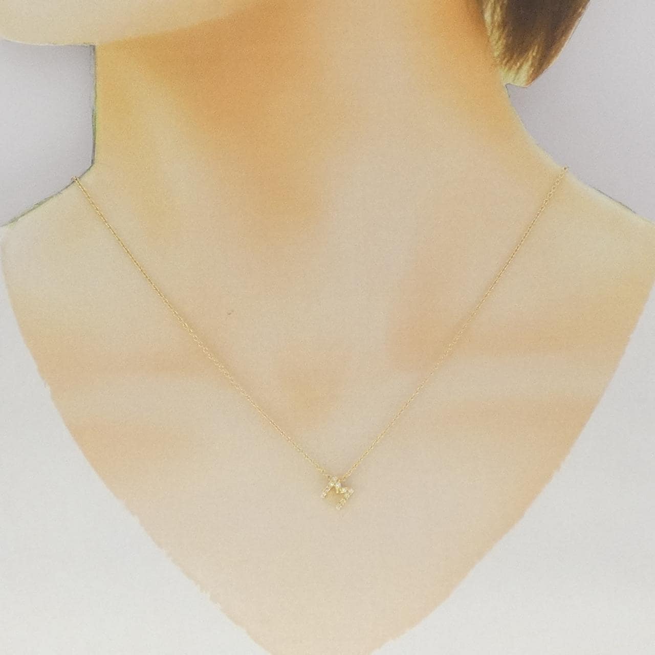 ポンテヴェキオ イニシャル ネックレス 0.05CT