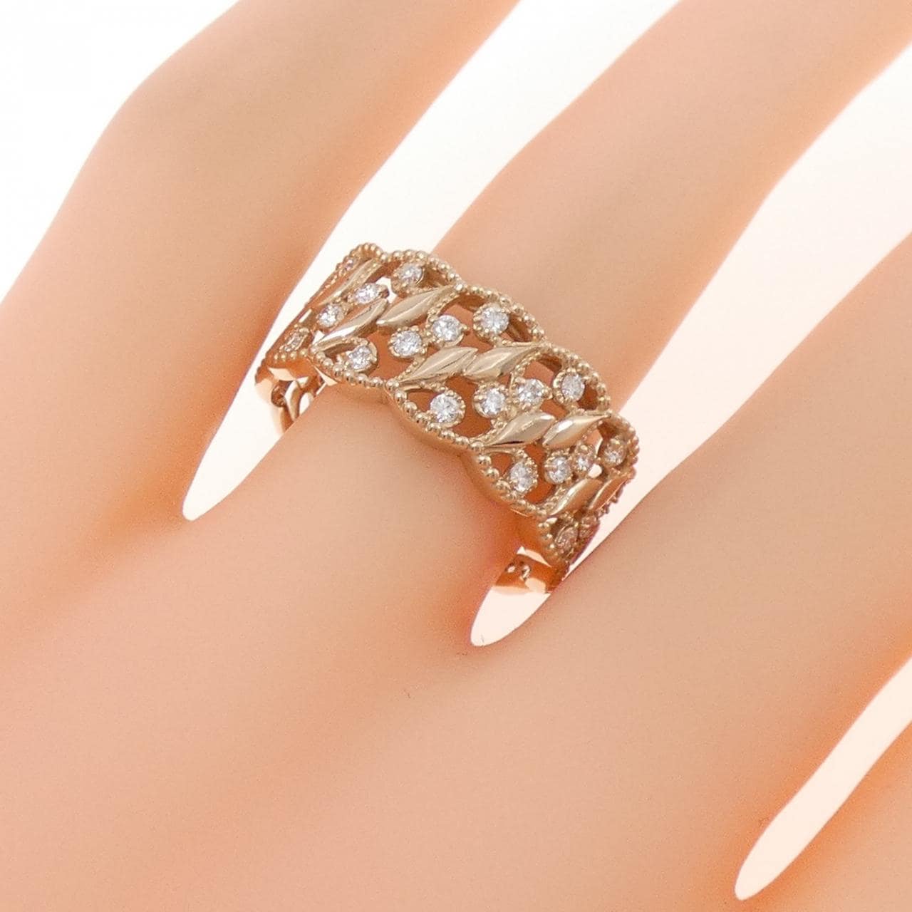 K18PG ダイヤモンド リング 0.33CT