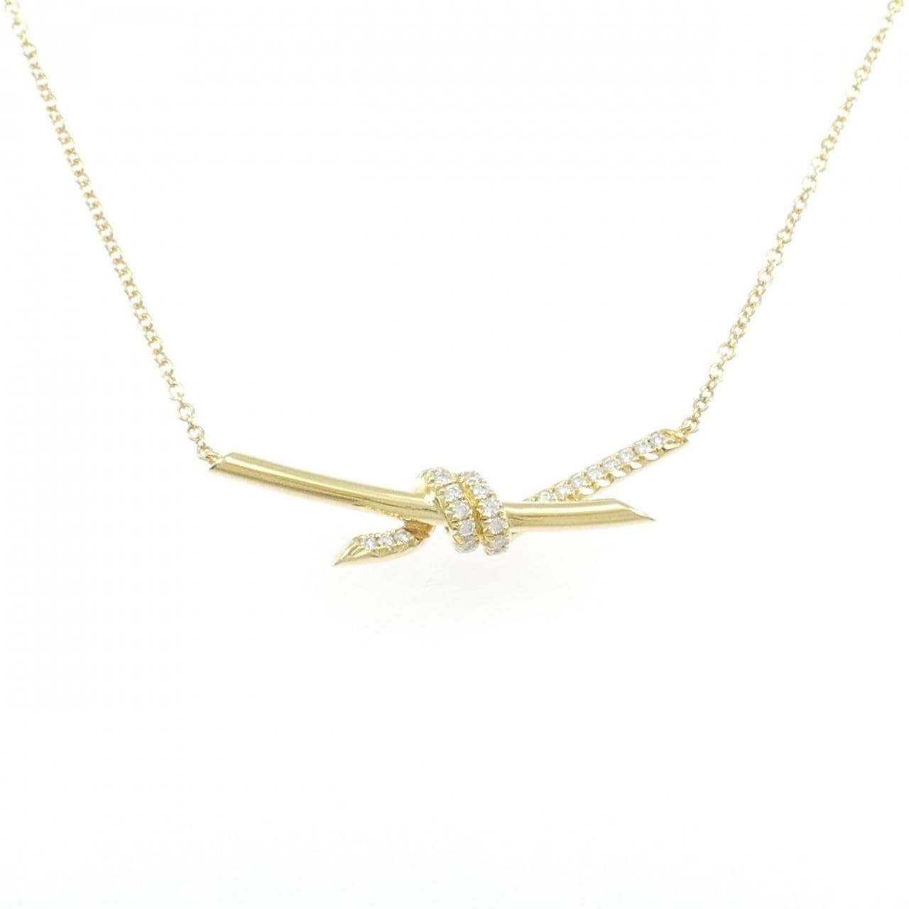 ティファニー ノット ネックレス 0.25CT