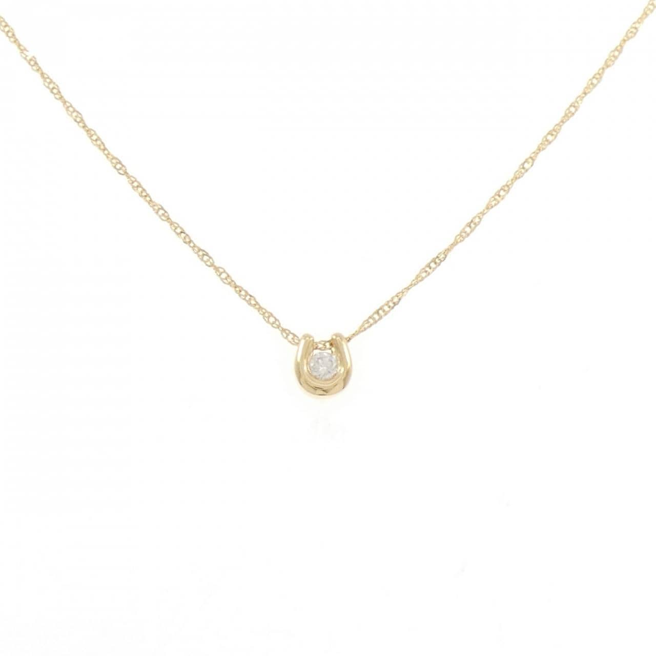 K18YG ダイヤモンド ネックレス 0.08CT