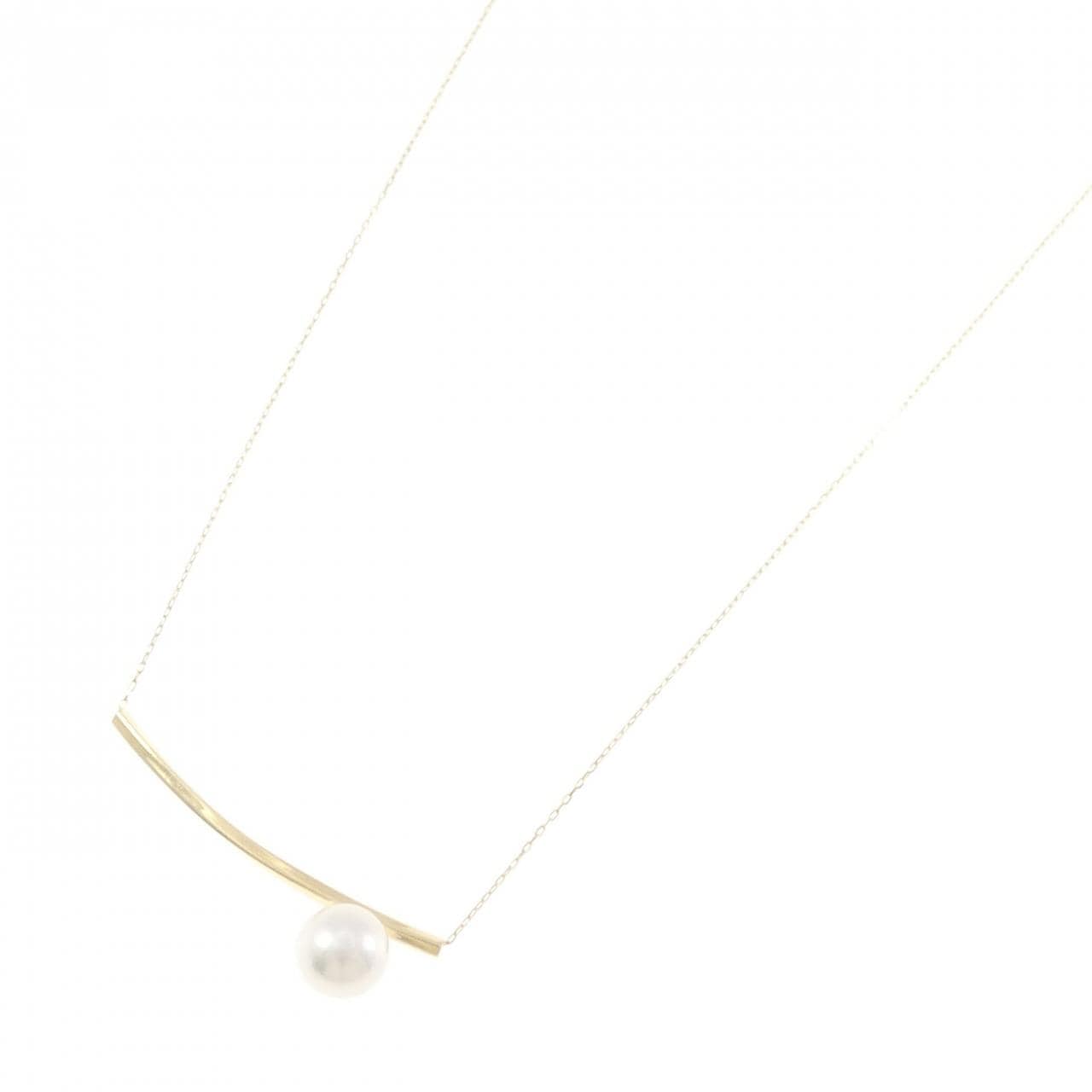 K18YG アコヤパール ネックレス 7.6mm