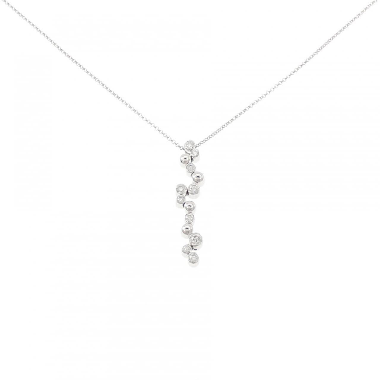 K18WG ダイヤモンド ネックレス 0.30CT