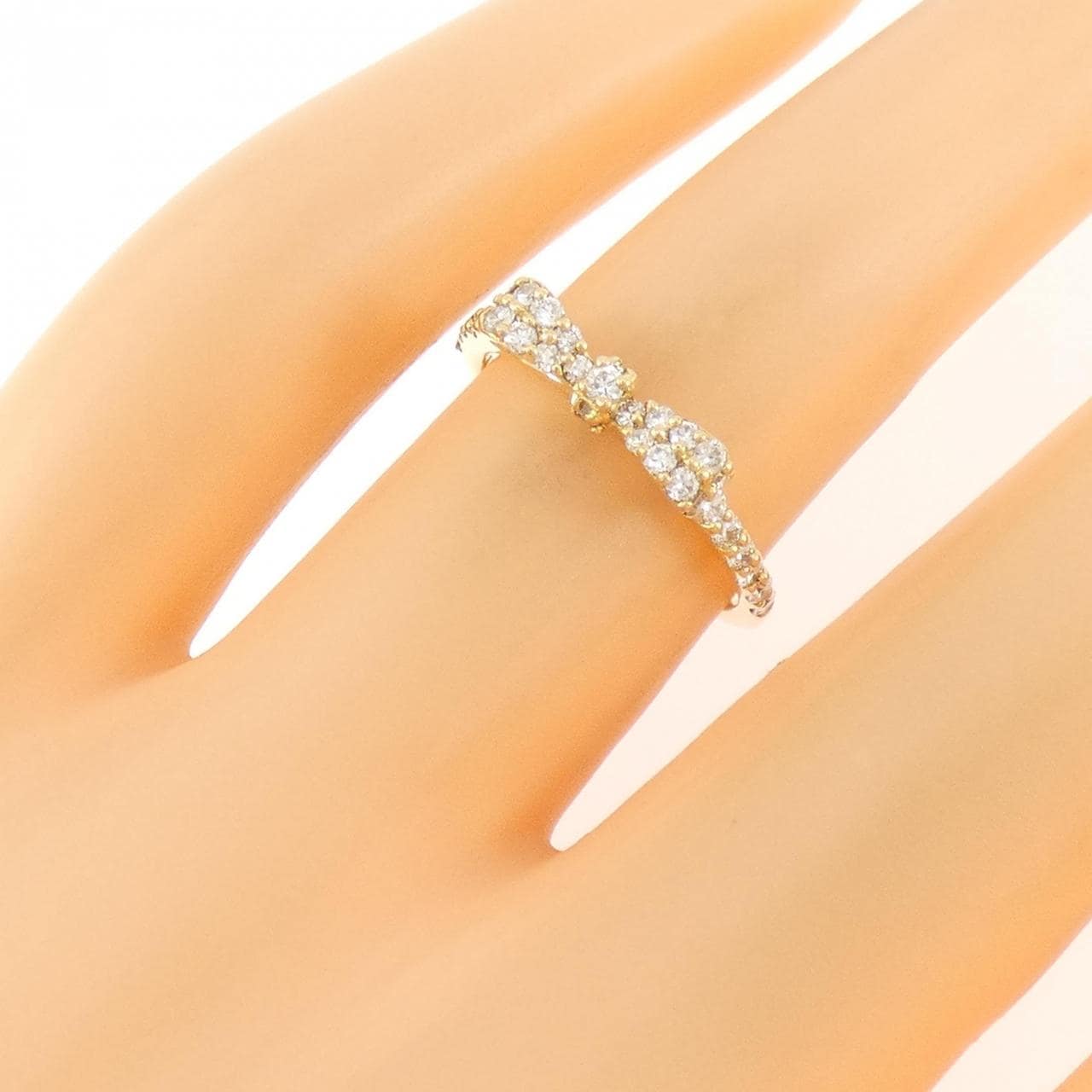 ポンテヴェキオ リボン リング 0.35CT