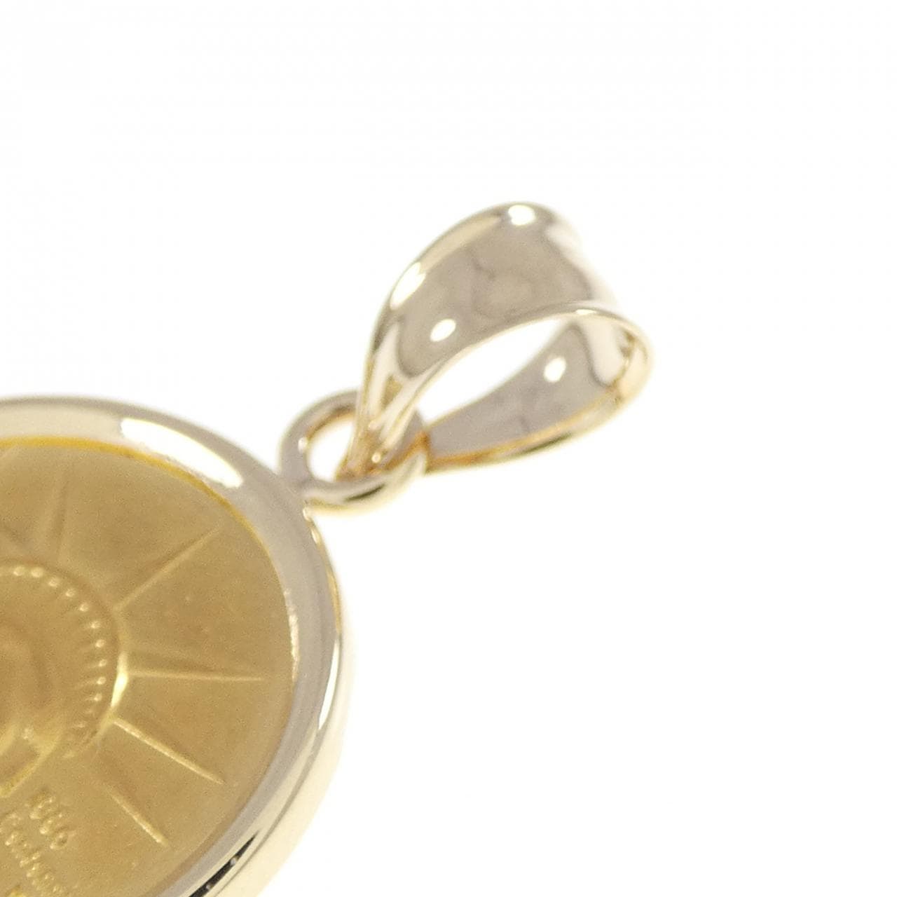 K14YG(枠) コイン ペンダント