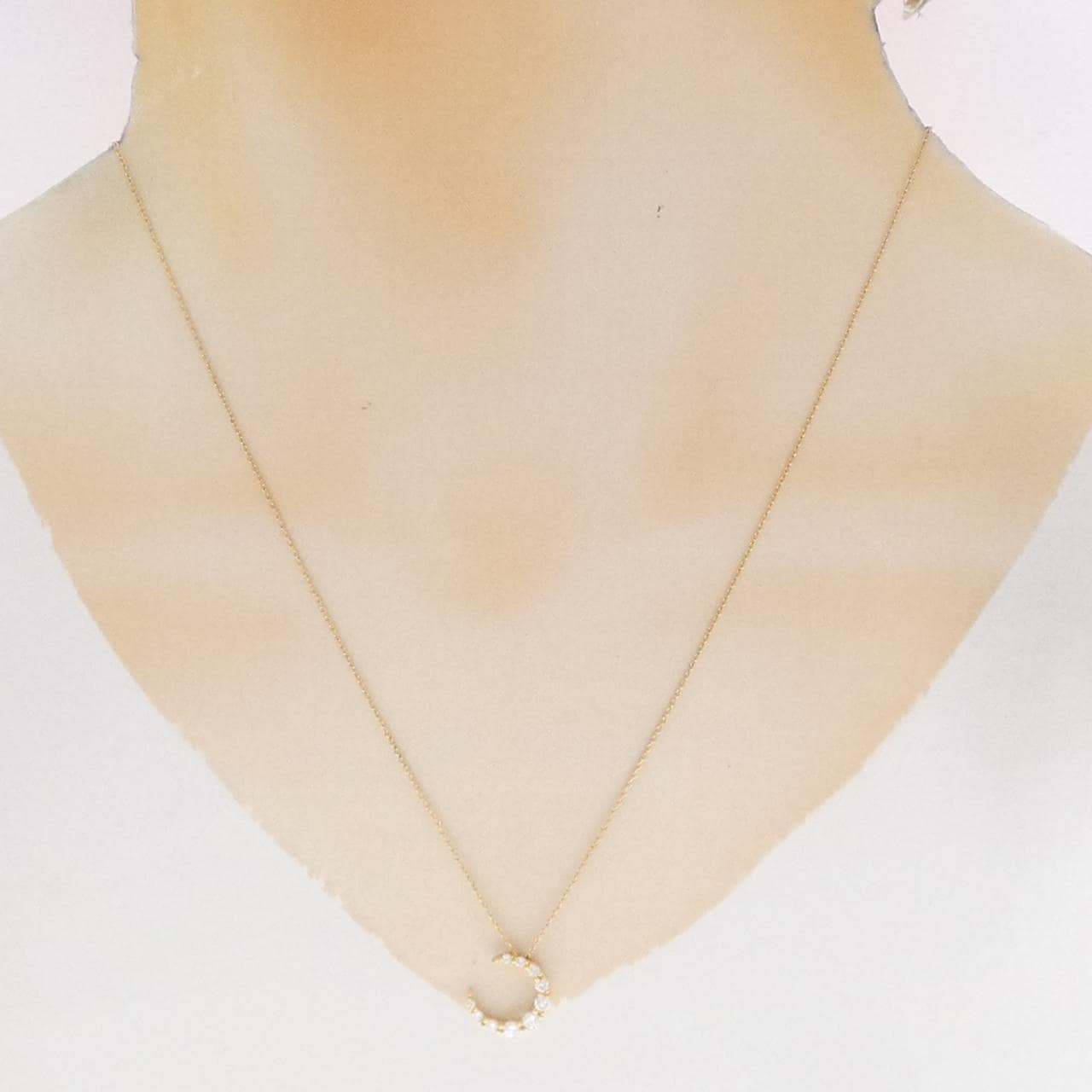 スタージュエリー ムーン ダイヤモンド ネックレス 0.31CT