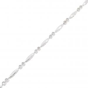 K18WG ダイヤモンド ブレスレット 0.20CT